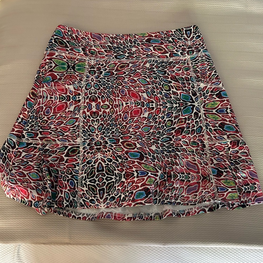 Athleta Multicolor Patterned Mini Skirt